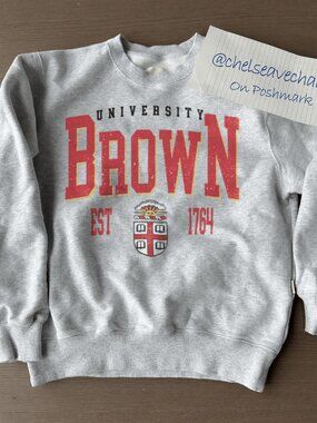 Vintage Brown University Style Sweatshirt Retro Brown University Men Women Shirt